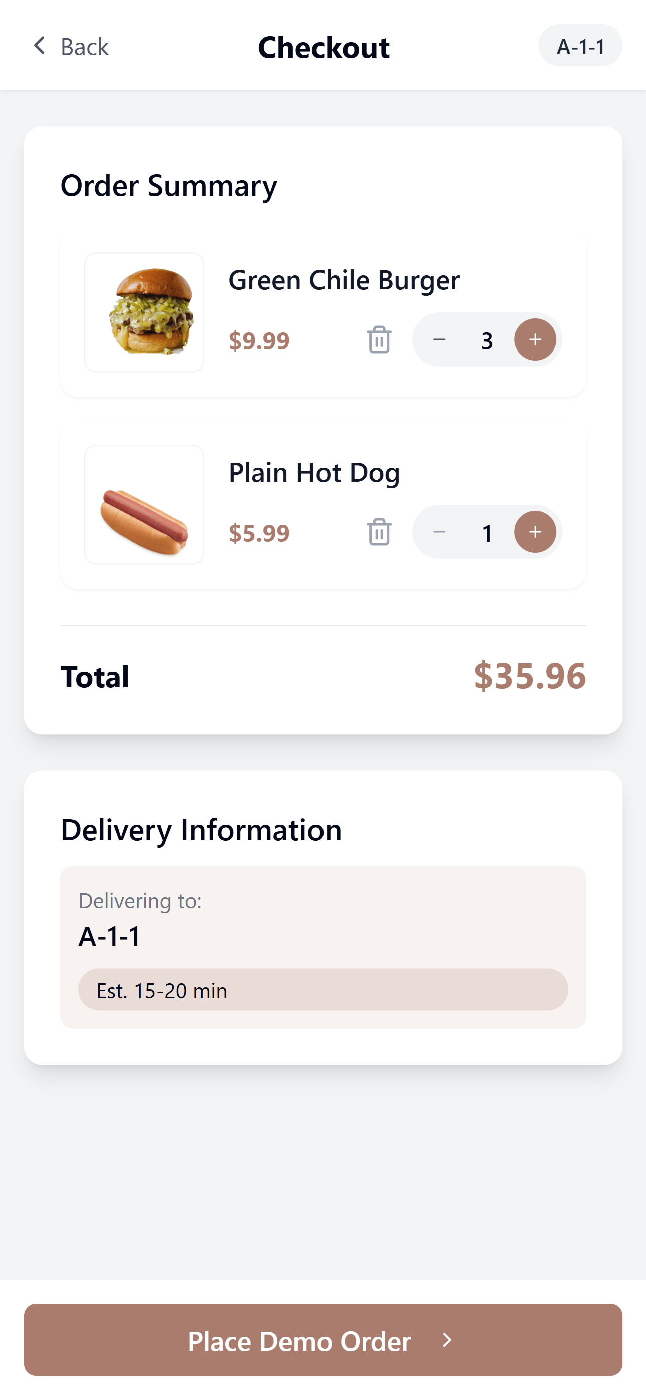 Delivery Status